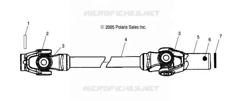 PROP SHAFT, FRONT
