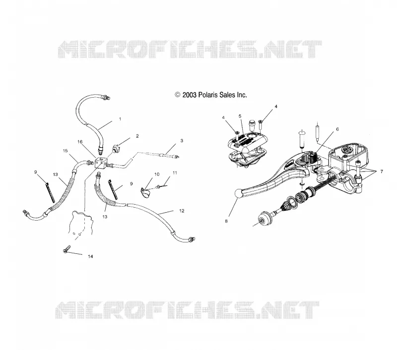 CONTROLS-MASTER CYLINDER/BRAKE LINE