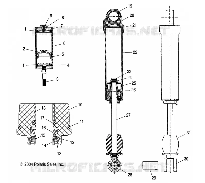 SHOCK (REAR TRACK)(M-10)