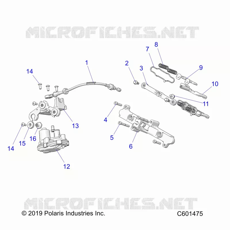 ENGINE, EXHAUST VALVE ASM. AND ACTUATOR