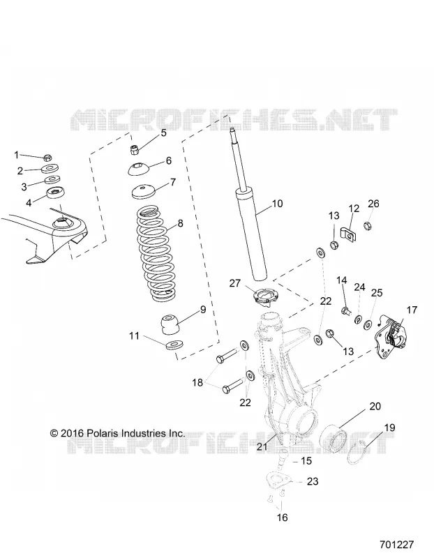 SUSPENSION, FRONT STRUT 