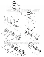 PISTON   CRANKSHAFT WIDETRAK GT 0952061 AND  EUROPEAN WIDETRAK GT E952061 (4928962896C010)