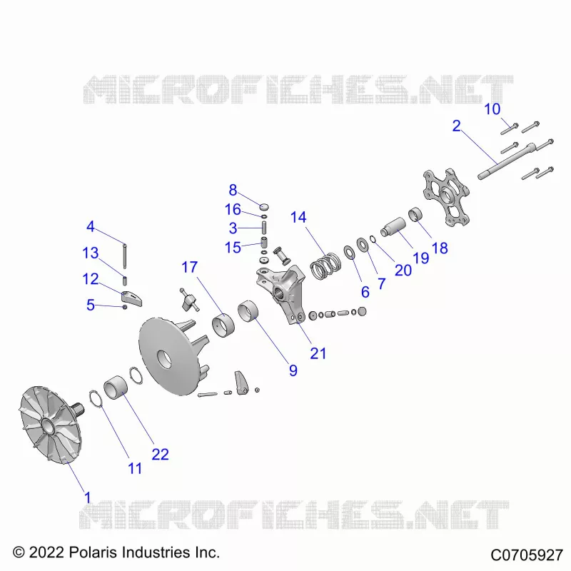 DRIVE TRAIN, PRIMARY CLUTCH