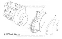 ENGINE, BLOWER HOUSING, FAN DUCT