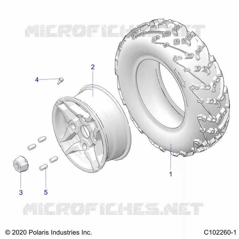 WHEELS, FRONT TIRE