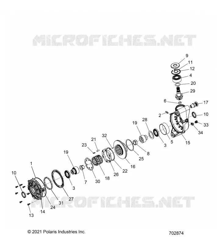 DRIVE TRAIN, FRONT GEARCASE