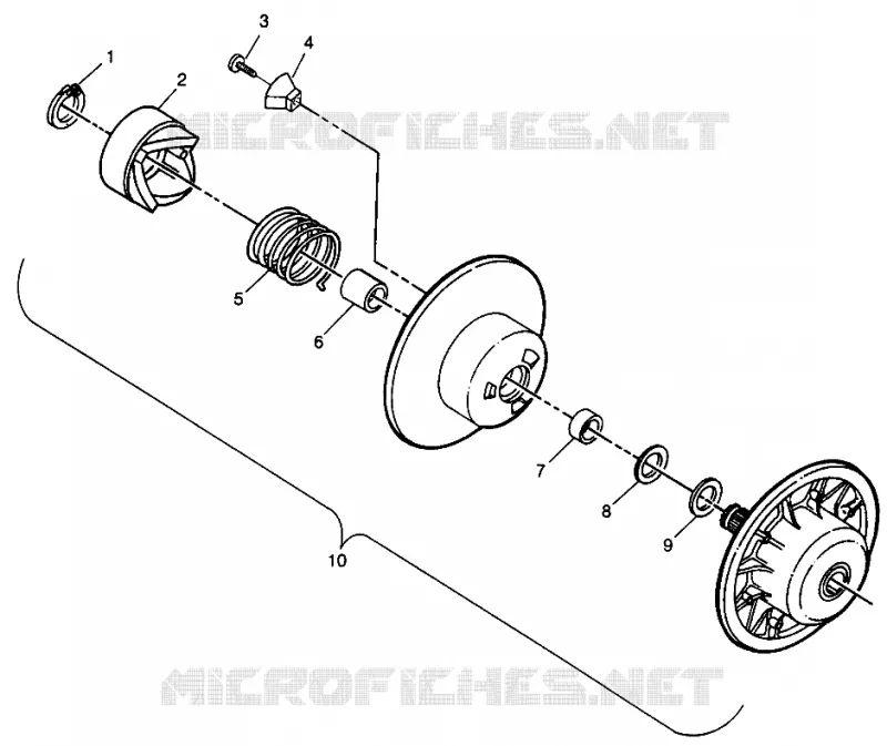 DRIVEN CLUTCH LITE GT 0973133 AND EUROPEAN LITE GT E973133 (4938253825B012)