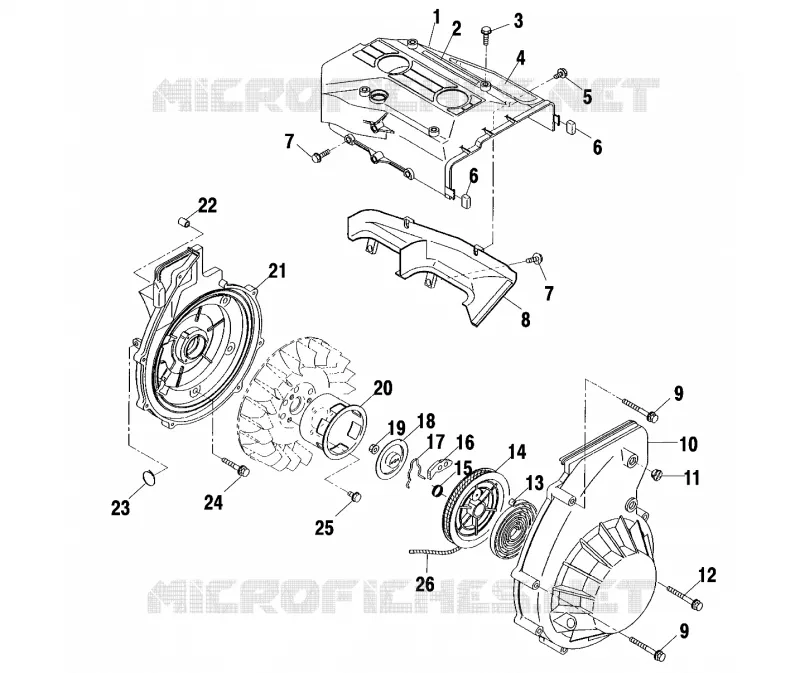 BLOWER HOUSING    RECOIL STARTER