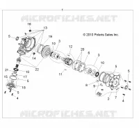 DRIVE TRAIN, FRONT GEARCASE (BUILT 9/28/10 AND AFTER)