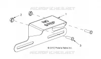 LICENSE PLATE BRACKET WITH LIGHT, REAR UTILITY