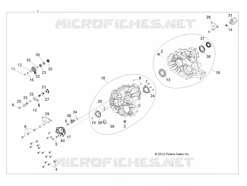 DRIVE TRAIN, MAIN GEARCASE