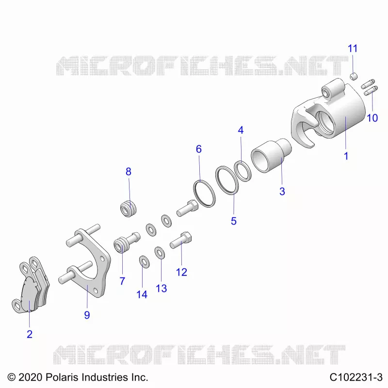BRAKES, BRAKE REAR CALIPER