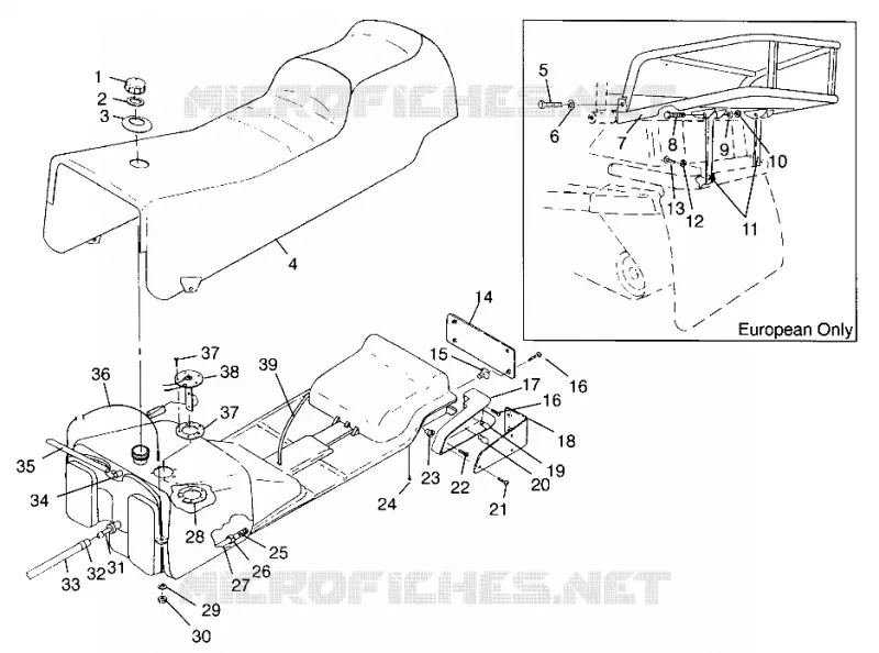 SEAT   GAS TANK XLT TOURING 0963357 AND EUROPEAN XLT TOURING E963357 (4931923192A009)