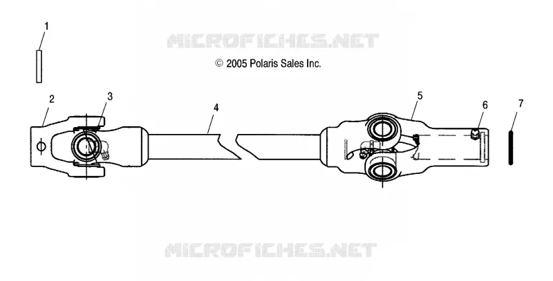 PROP SHAFT, FRONT