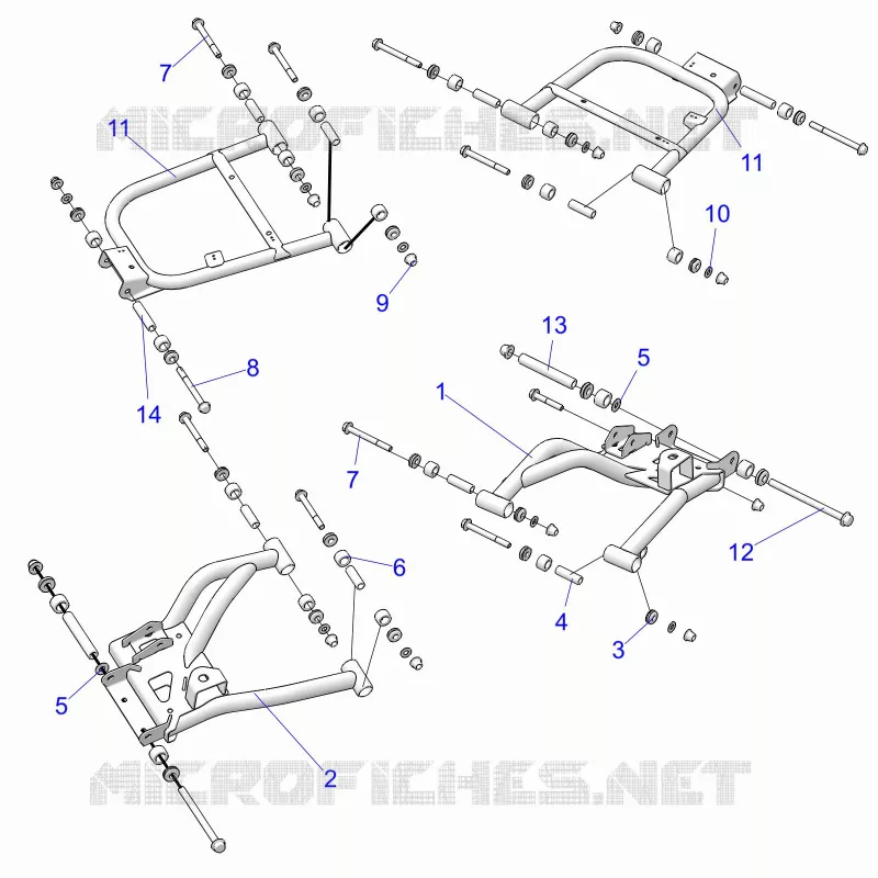 REAR SUSPENSION CONTROL ARMS