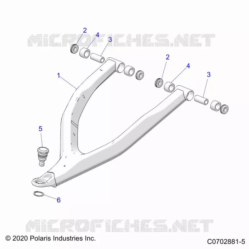 FRONT SUSPENSION CONTROL ARMS UPPER