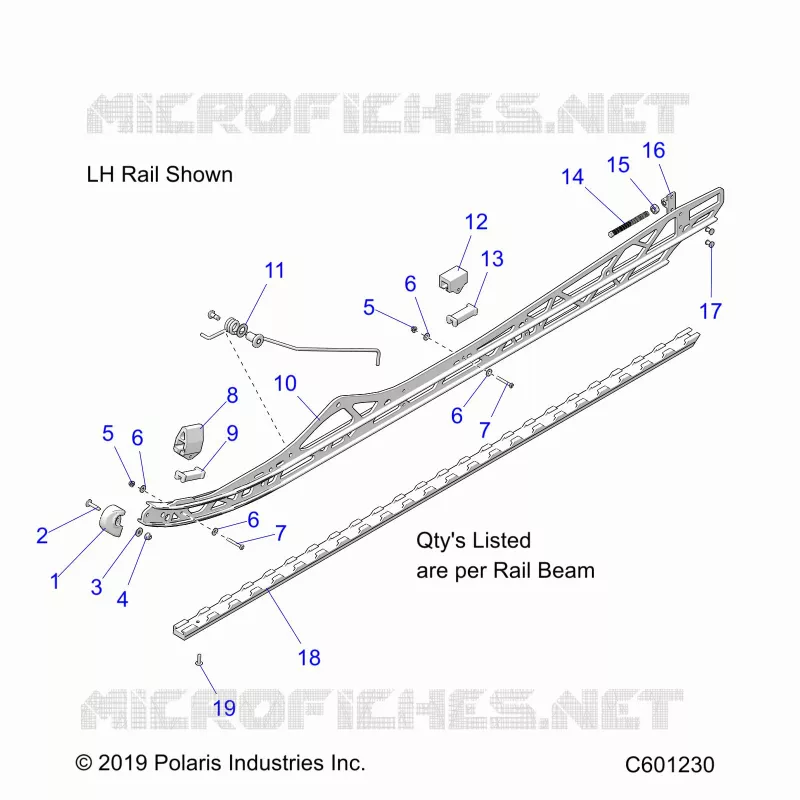 SUSPENSION, RAIL MOUNTING