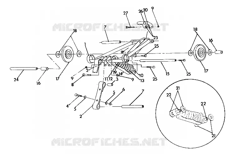FRONT TORQUE ARM  440 XCR (4921352135027A)
