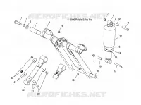 FRONT TORQUE ARM, AND SHOCK