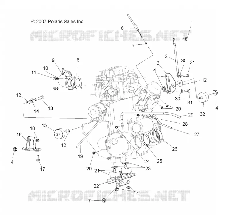 ENGINE, MOUNTING
