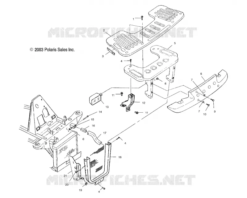 FRONT RACK   BUMPER MOUNTING