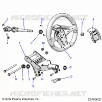STEERING, UPPER, STANDARD -Z22R4E92AD/AJ (C0702883-1)