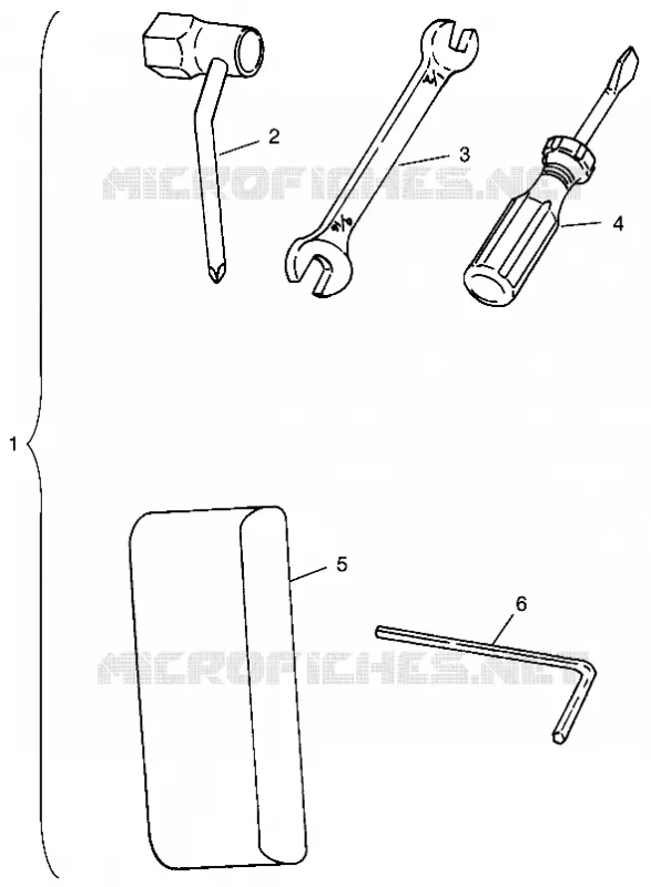 TOOL KIT    SLT 700 B964166 AND  INTL. SLT 700 I964166 (4933923392B012)