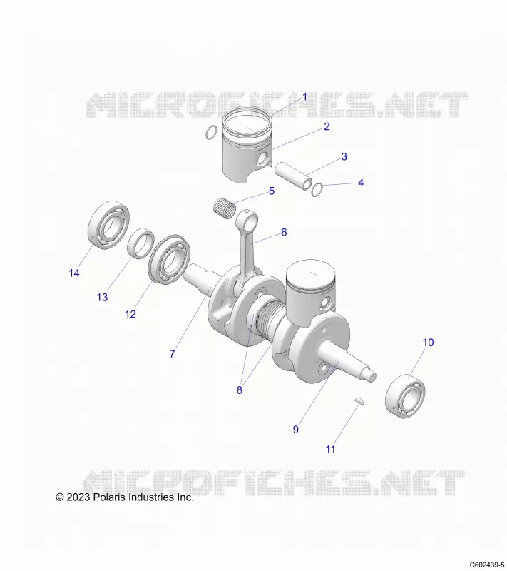ENGINE, PISTON AND CRANKSHAFT