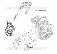 ENGINE, MOUNTING RH AND FRONT