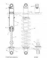 SUSPENSION, REAR SHOCK TRACK (COIL OVER)
