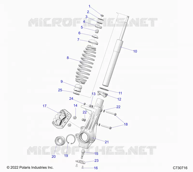 SUSPENSION, FRONT STRUT 