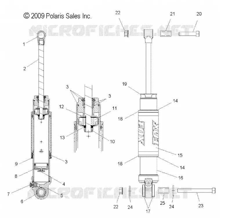 SUSPENSION, REAR SHOCK TRACK (INDY SP)(7043177)