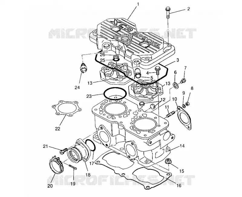 CYLINDER 440 XCR 0951660 (4929112911C010)