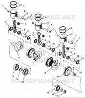 PISTON   CRANKSHAFT XLT 0940767, XLT SP 0940667   XLT SKS 0940567 (4925022502037A)