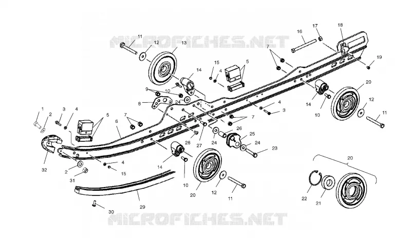 RAIL MOUNTING SUSPENSION
