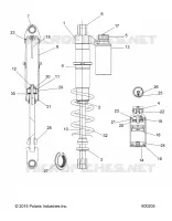 SUSPENSION, REAR SHOCK TRACK, W/RES.