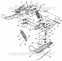 FRONT SUSPENSION AND SKI XLT SKS 0960556 AND EUROPEAN XLT SKS E960556 (4931813181B003)