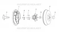 WHEELS, COMPONENTS, END, LEFT REAR