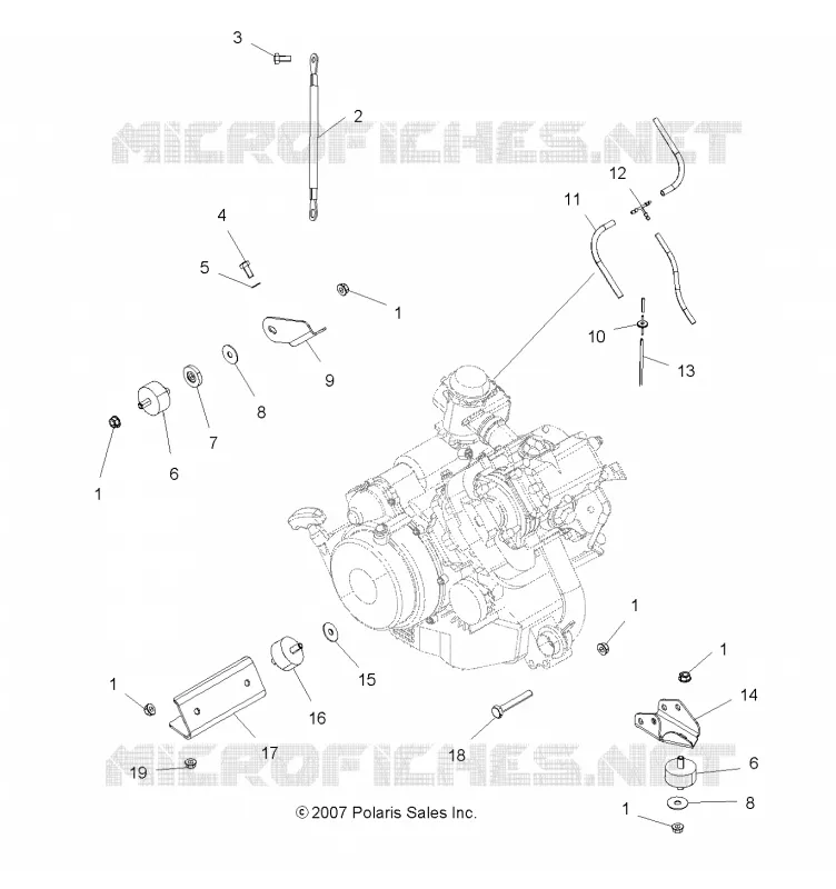 ENGINE, MOUNTING