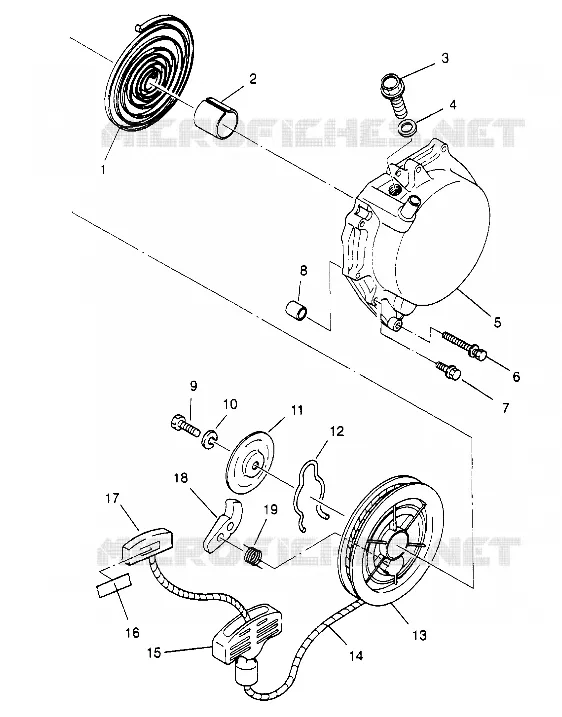 RECOIL STARTER 2X4 400L W947540 (4926752675C013)