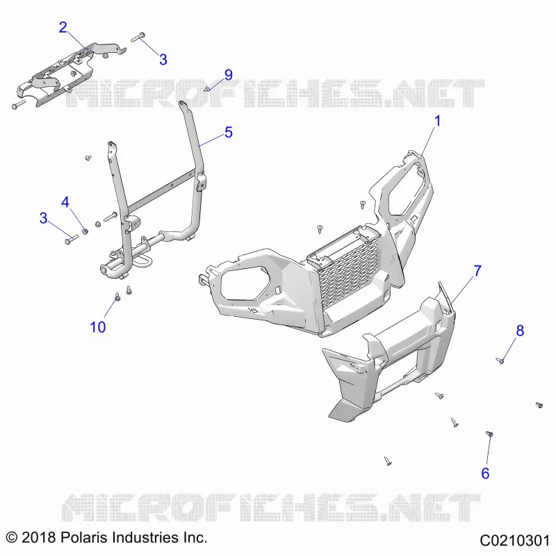 FRONT BUMPER AND MOUNTING