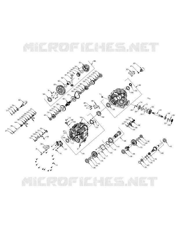 DRIVE TRAIN, MAIN GEARCASE INTERNALS