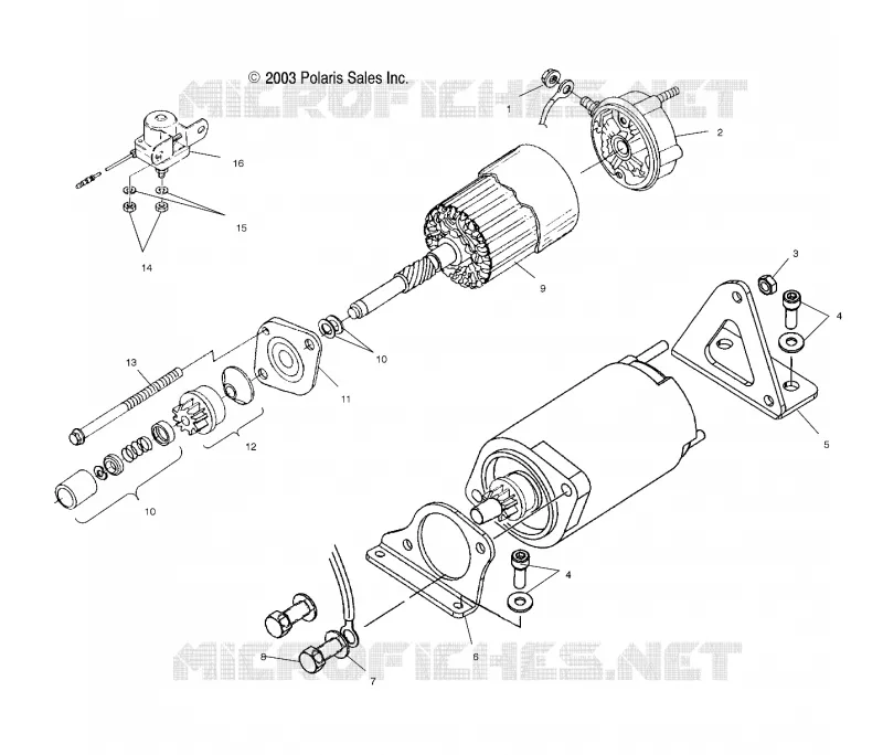 STARTING MOTOR (700)(800)