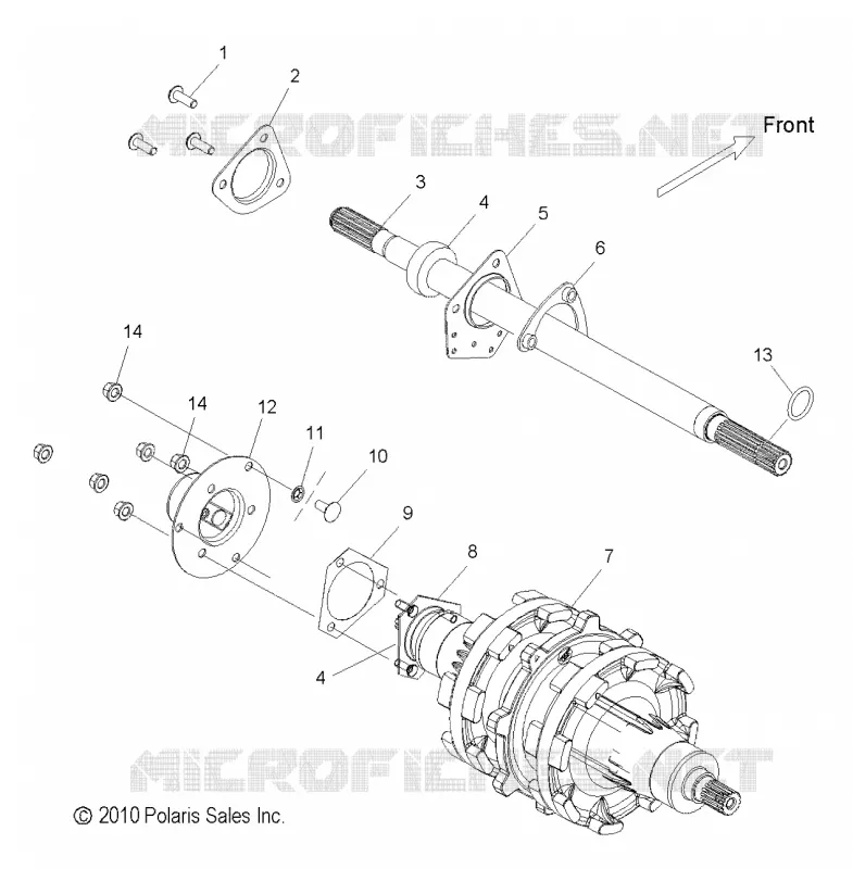 DRIVE TRAIN, JACKSHAFT AND DRIVE SHAFT