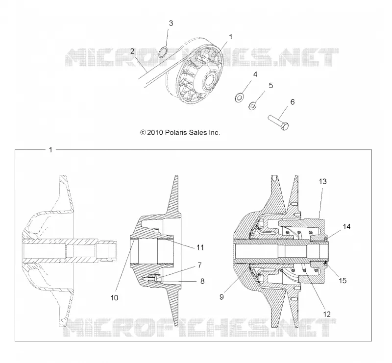 DRIVE TRAIN, SECONDARY CLUTCH