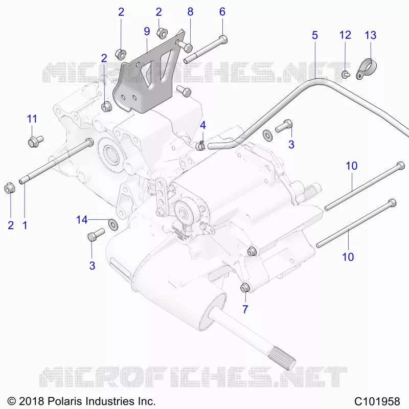 DRIVE TRAIN, MAIN GEARCASE MOUNTING
