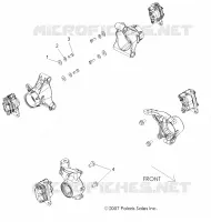 BRAKE, CALIPER MOUNTING