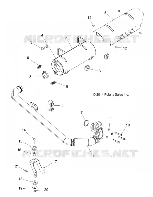 ENGINE, EXHAUST SYSTEM