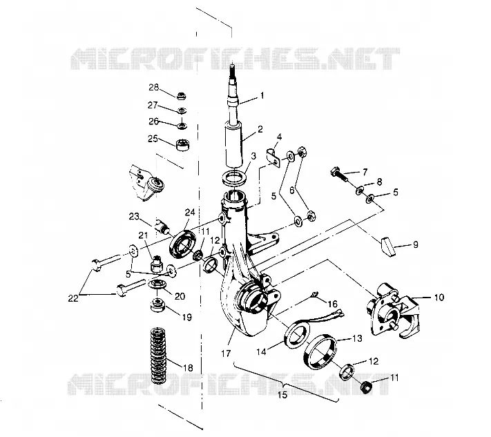 FRONT STRUT   ASSEMBLY 6X6 300 W948730 (4926792679B004)