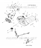 FUEL SYSTEM, FUEL TANK, RAIL, LINE AND THROTTLE  BODY